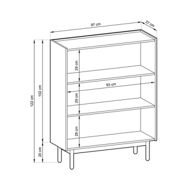 Aukšta komoda Artsy 5 Aukšta komoda Artsy 5