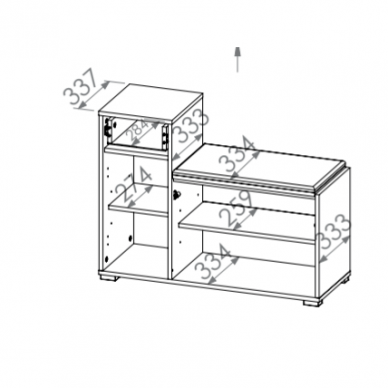 Batų spintelė Caro 06 4