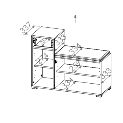 Batų spintelė Caro 06 4