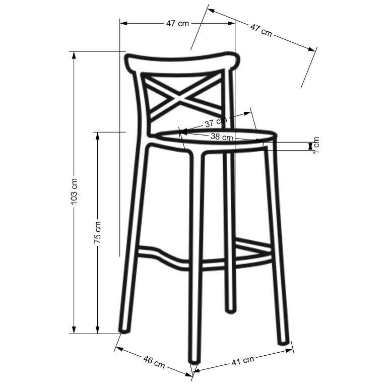 Baro kėdė H-111 9 Baro kėdė H-111 9