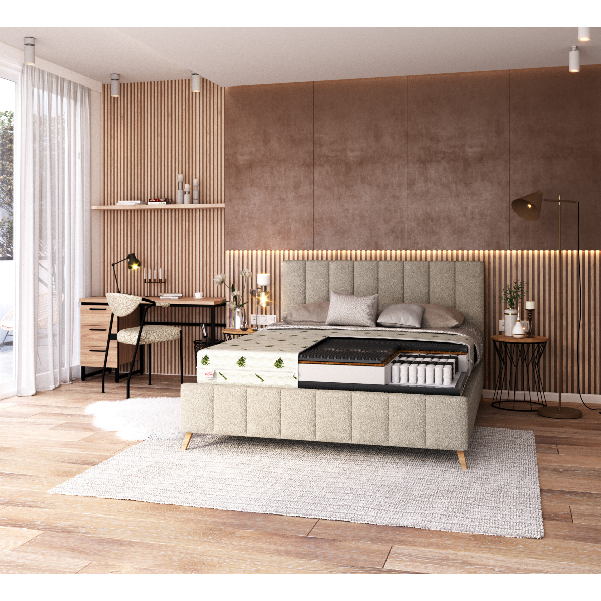 Čiužinys Mork 24 cm 2 Čiužinys Mork 24 cm 2