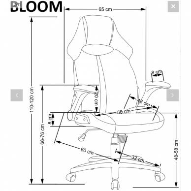 Darbo kėdė BLOOM 8