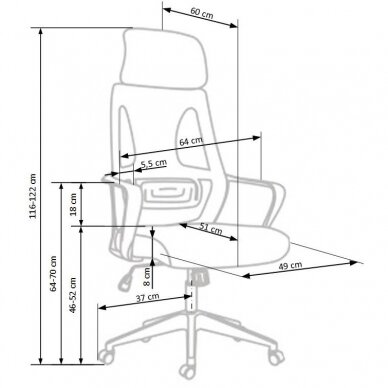 Darbo kėdė VALDEZ 1