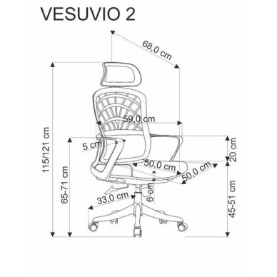 Darbo kėdė VESUVIO 2 11