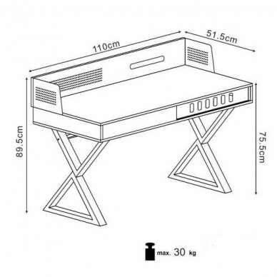 Darbo stalas B-43 1 Darbo stalas B-43 1