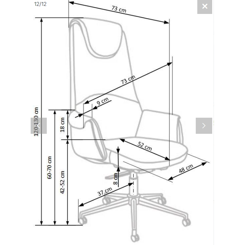 Darbo kėdė CALVANO 10 Darbo kėdė CALVANO 10