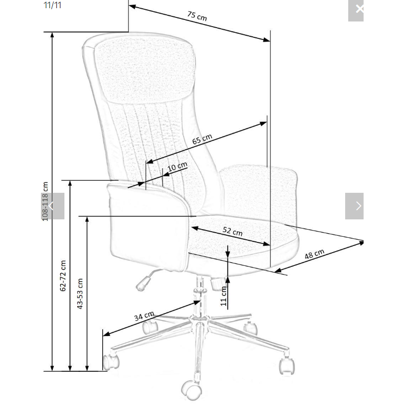 Darbo kėdė ARGENTO 9
