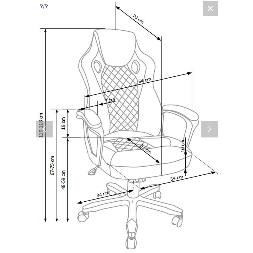 Darbo kėdė Baffin 7