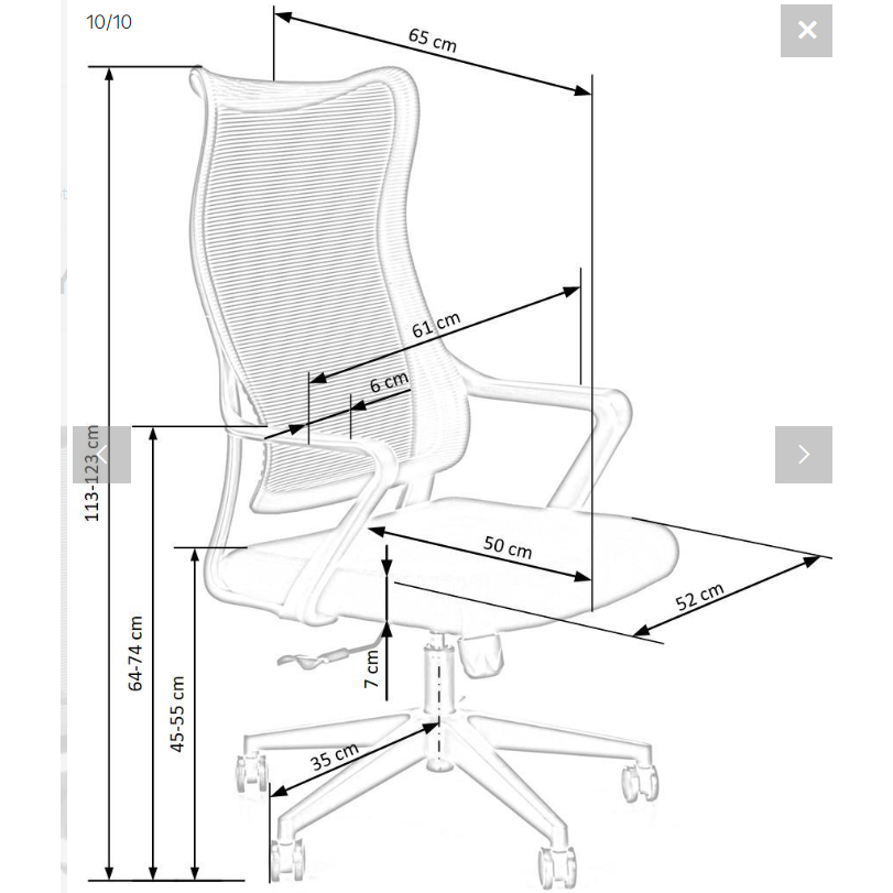 Darbo kėdė LORETO 3