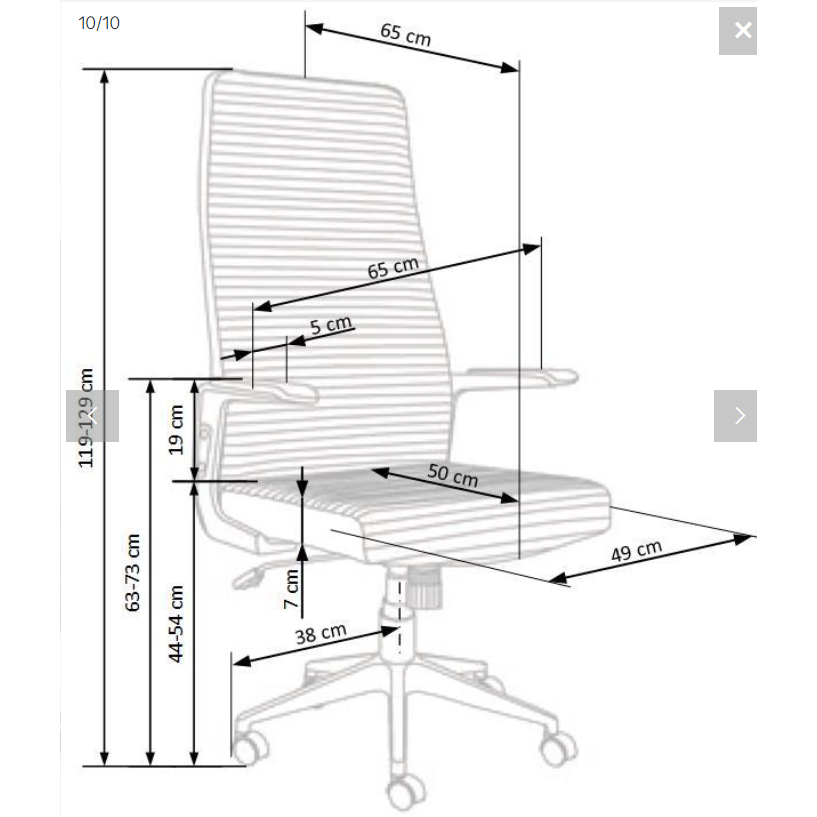 Darbo kėdė AREZZO 5