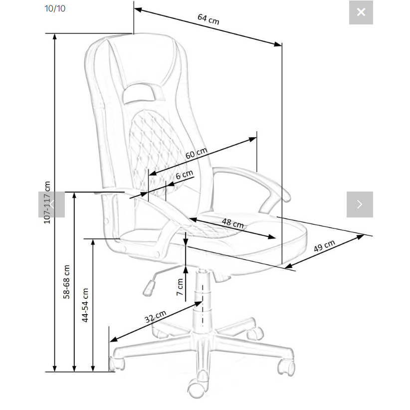 Darbo kėdė CASTANO 9