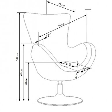 Fotelis BUTTERFLY pilkas 1 Fotelis BUTTERFLY pilkas 1