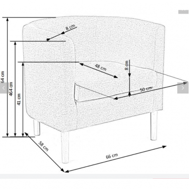 Fotelis CLUBBY 8 Fotelis CLUBBY 8