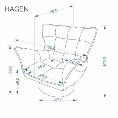 fotelis HAGEN 2 fotelis HAGEN 2