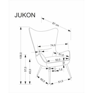 Fotelis JUKON 10 Fotelis JUKON 10