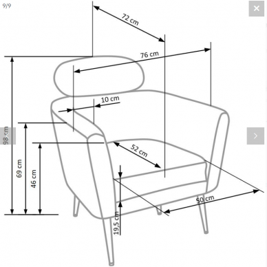 Fotelis MELISA 5 Fotelis MELISA 5