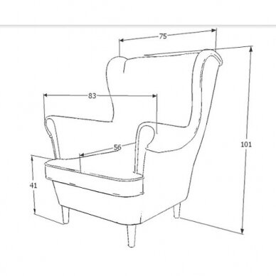 Fotelis SLO Velvet 1