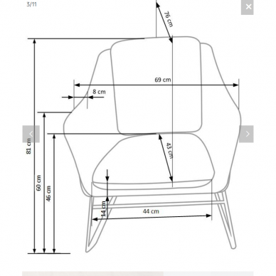 Fotelis SOFT 3 3 Fotelis SOFT 3 3
