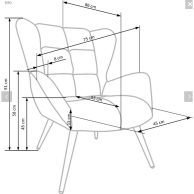 Fotelis TYRION 14 Fotelis TYRION 14