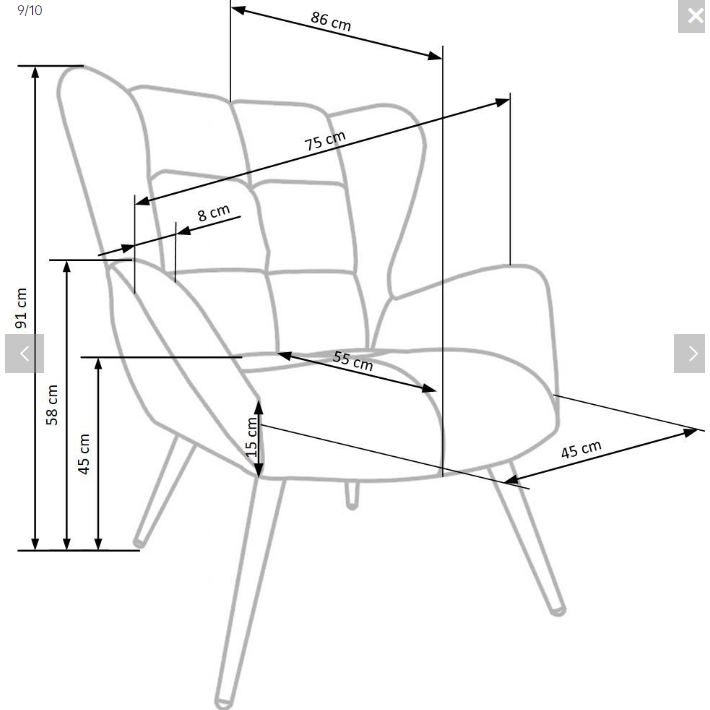 Fotelis TYRION 14 Fotelis TYRION 14