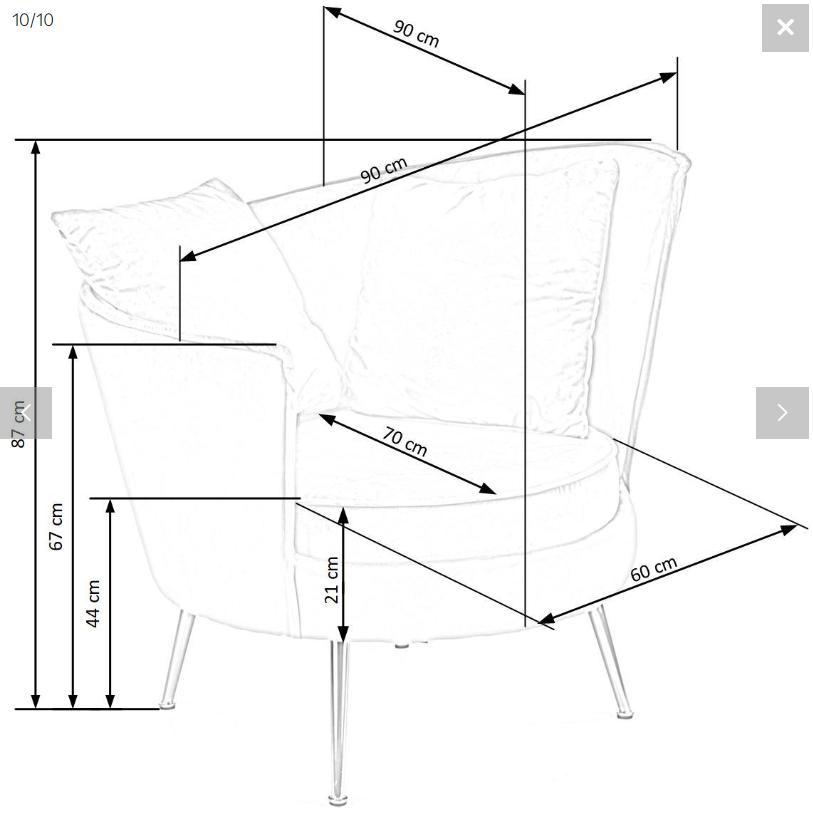 Fotelis ALMOND 19 Fotelis ALMOND 19