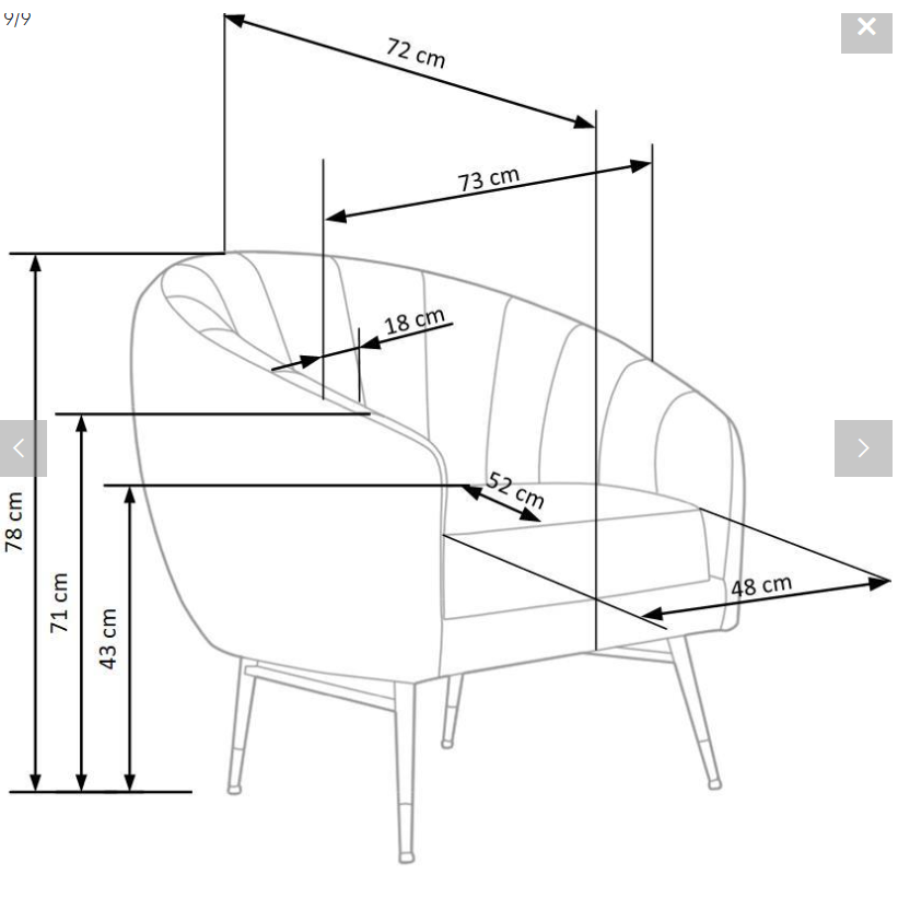 Fotelis BRITNEY 6 Fotelis BRITNEY 6