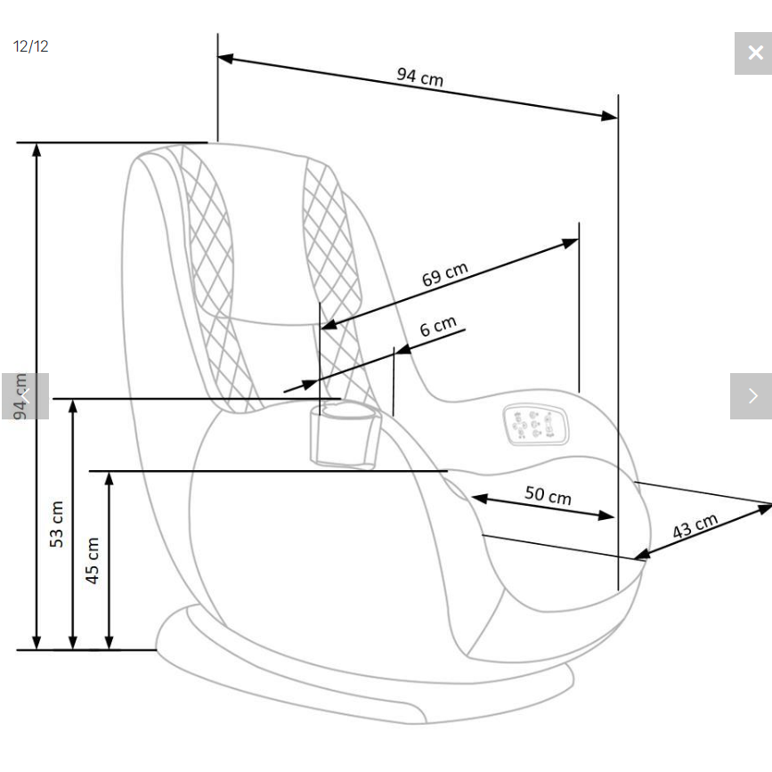 Fotelis su masažo funkcija DOPIO 10 Fotelis su masažo funkcija DOPIO 10