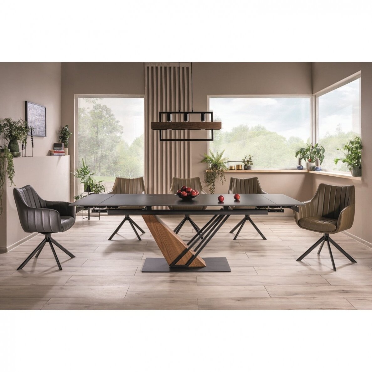 Išskleidžiamas stalas Genesis Black 180 Išskleidžiamas stalas Genesis Black 180