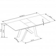 Išskleidžiamas stalas CAPITAL 2