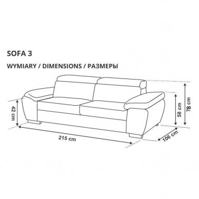 Sofa ROSSO 7 1