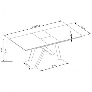 Išskleidžiamas stalas CAPITAL 2 1