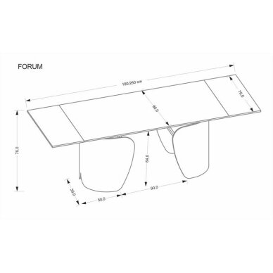 Išskleidžiamas stalas Forum 13