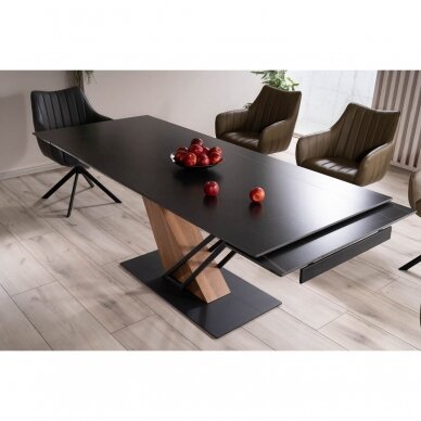 Išskleidžiamas stalas Genesis Black 180 5 Išskleidžiamas stalas Genesis Black 180 5