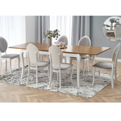 Išskleidžiamas stalas WINDSOR baltas 1 Išskleidžiamas stalas WINDSOR baltas 1