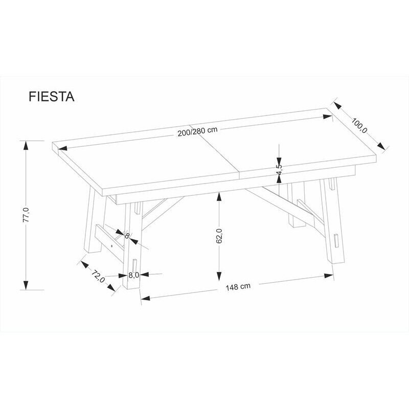Išskleidžiamas stalas Fiesta 11