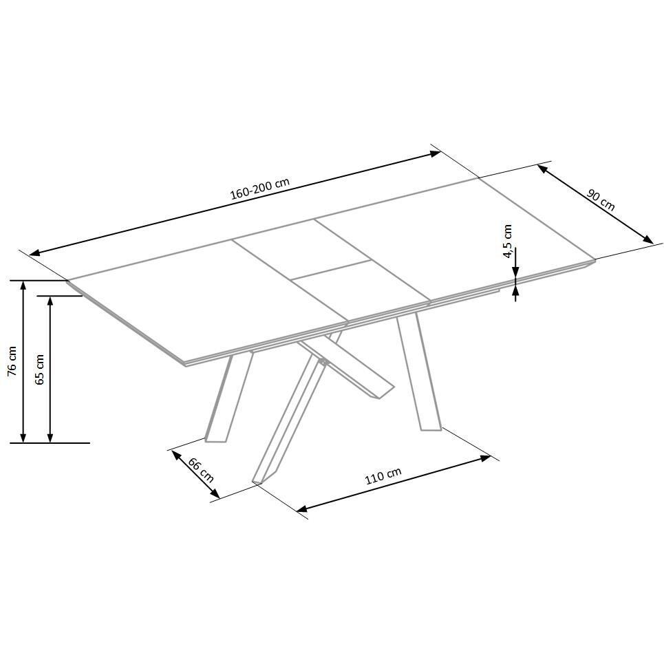 Išskleidžiamas stalas CAPITAL 2 1 Išskleidžiamas stalas CAPITAL 2 1