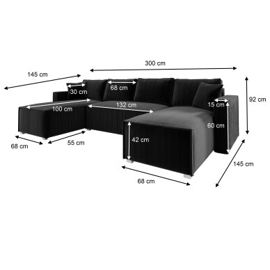 U formos kampas NOEMI U 3 U formos kampas NOEMI U 3