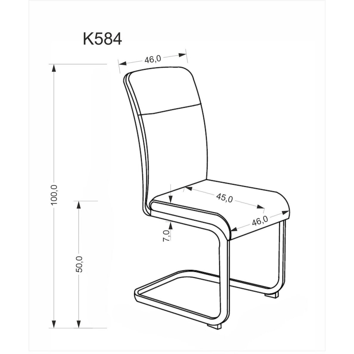 Kėdė K584 6 Kėdė K584 6