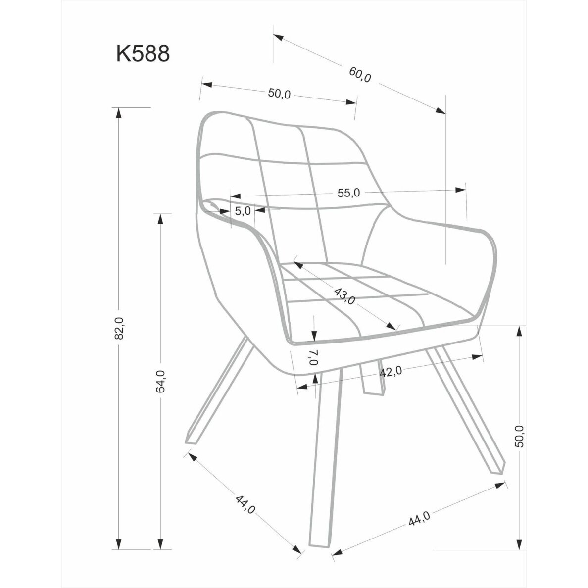Kėdė K588 10 Kėdė K588 10