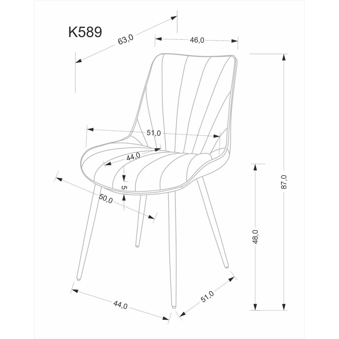 Kėdė K589 10 Kėdė K589 10