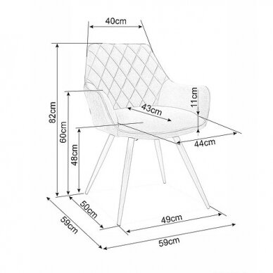 Kėdė ALINA 7 Kėdė ALINA 7