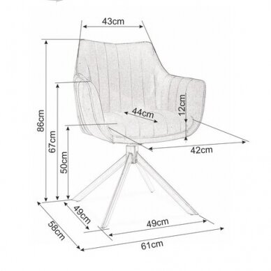 Kėdė Azalia 5 Kėdė Azalia 5