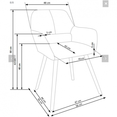 Kėdė K283 7 Kėdė K283 7