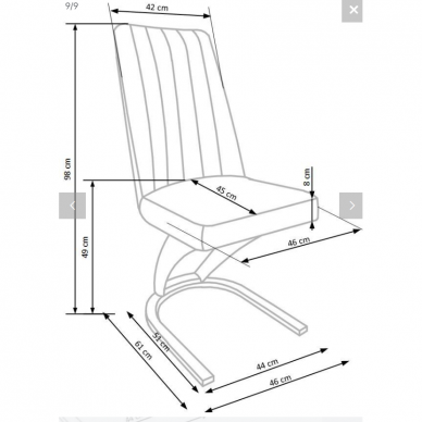 Kėdė K338 8 Kėdė K338 8
