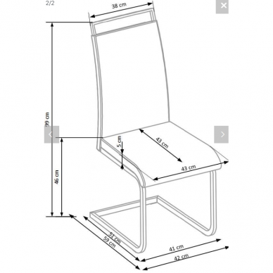 Kėdė K348 1 Kėdė K348 1