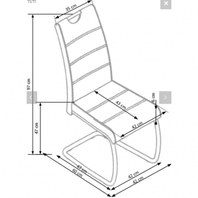Kėdė K349 9 Kėdė K349 9