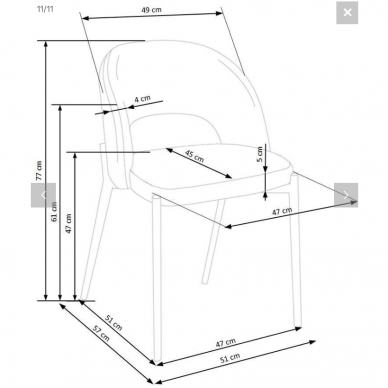 Kėdė K373 8 Kėdė K373 8