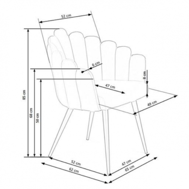 Kėdė K410 8 Kėdė K410 8