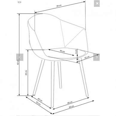 Kėdė K420 8 Kėdė K420 8