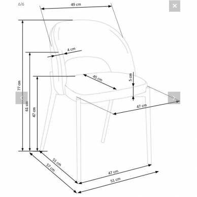 Kėdė K455 5 Kėdė K455 5